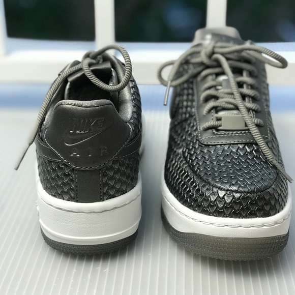 NWT Nike Air Force 1 Upstep PRM Mtls Pewter WMNS - Picture 7 of 8